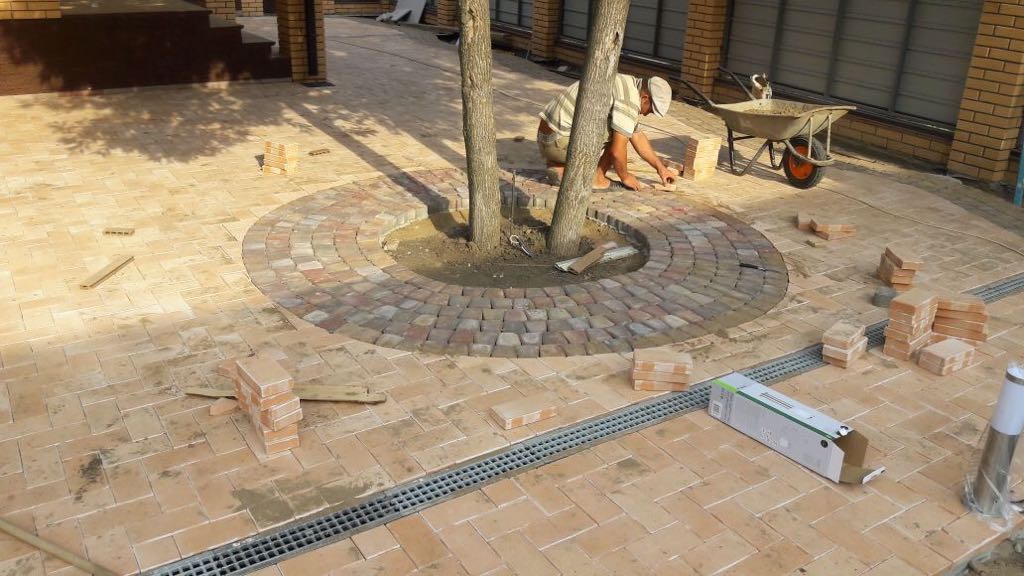 Брусчатка Клинкерная Тротуарная, 200x100x40мм, Песочный, Экоклинкер