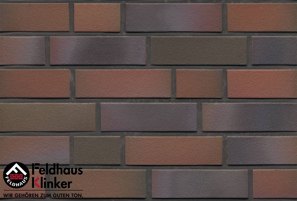 Фасадная плитка ручной формовки Feldhaus Klinker R385 cerasi maritim NF14, 240*14*71 мм